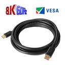 DisplayPort™ 1.4 HBR3 8K Cable M/M 4m /15Gbps2ft Black