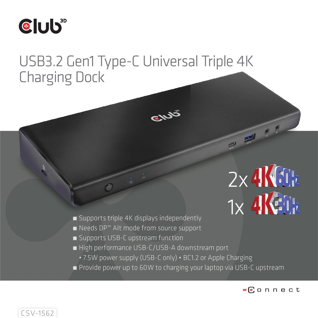 USB-C®5Gbps Universal Triple 4K Charging Dock