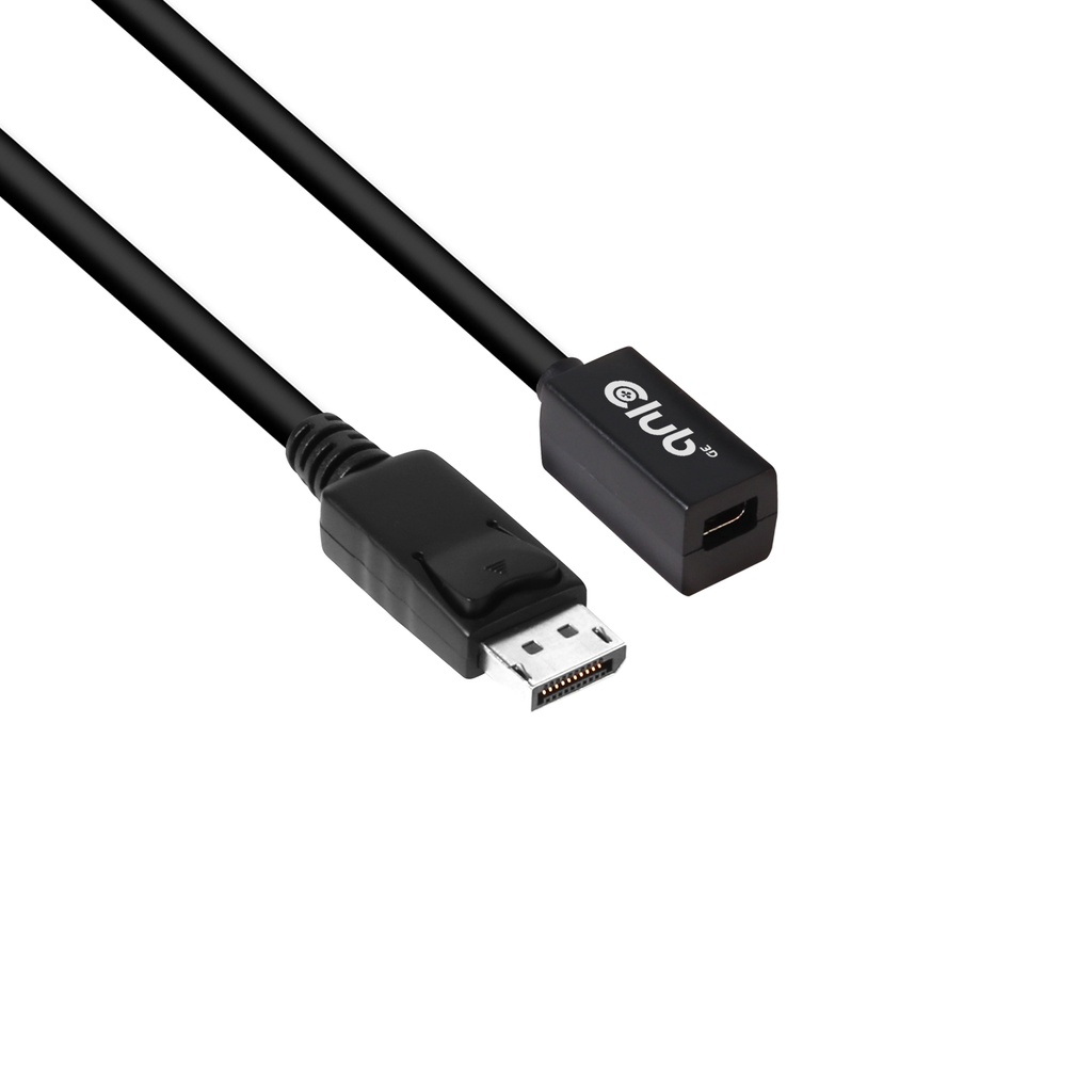 Mini DisplayPort™ 1.4 to DisplayPort™ Extension Cable 8K60Hz DSC 1.2 HBR3 HDR Bidirectional F/M 1m/3.28ft