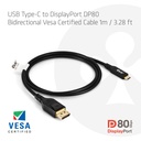 USB-C® to DisplayPort™ DP™80 Bidirectional Vesa Certified Cable 1m/ 3.28 ft