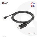 MiniDisplayPort™ 1.4 to HDMI™ 4K120Hz or 8K60Hz HDR10+ Cable M/M 1.8m / 6ft