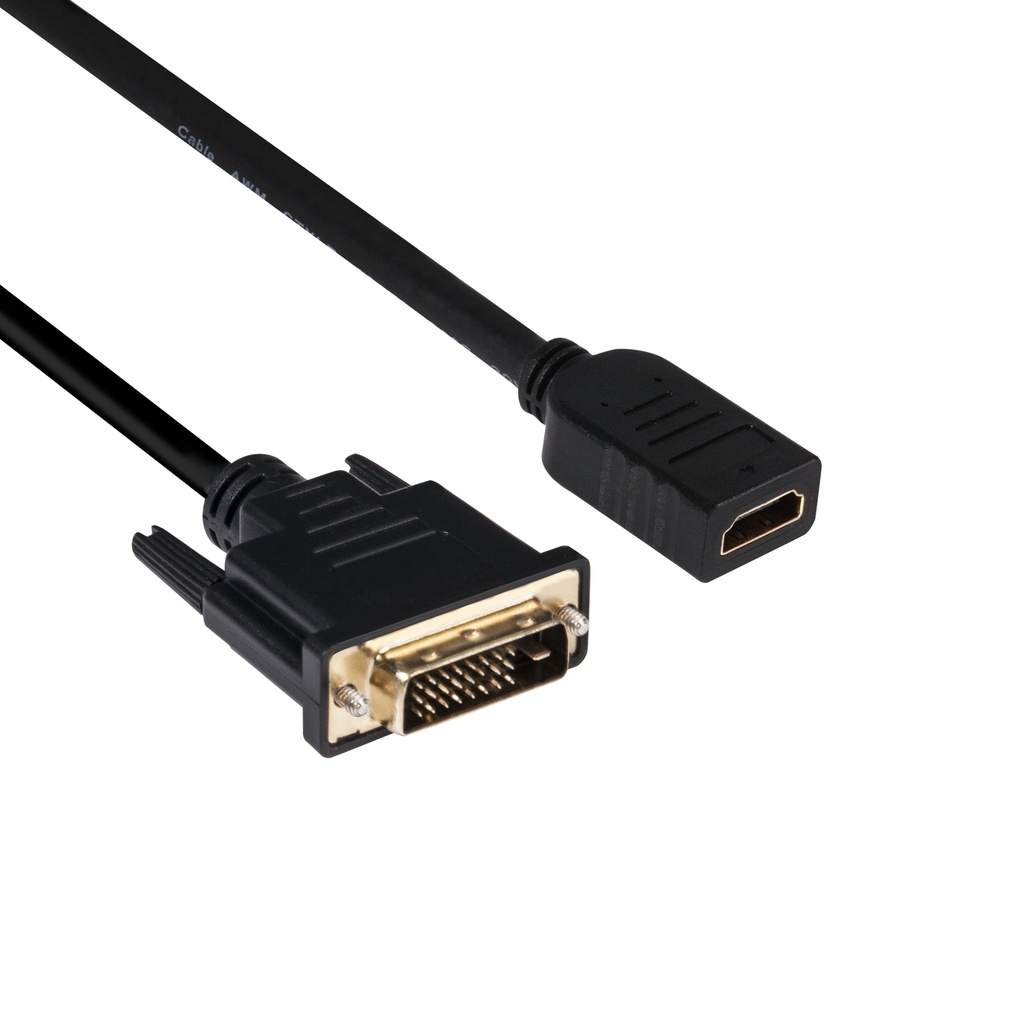 DVI to HDMI™ 1.4 Cable M/F 2m/6.56ft Bidirectional