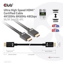 Ultra High Speed HDMI™ Certified Cable 4K120Hz 8K60Hz 48Gbps M/M 5m/16.4ft