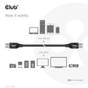 USB-A 10Gbps Cable, 3A M/M 0.5m / 1.64 ft