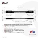 USB-C® Extension Cable 5Gbps 60W(20V/3A) 4K60Hz M/F 1m/3.28ft 