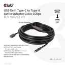 USB-C® to -A Active Adapter Cable 5Gbps M/F 10m/32.8ft 