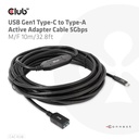 USB-C® to -A Active Adapter Cable 5Gbps M/F 10m/32.8ft 
