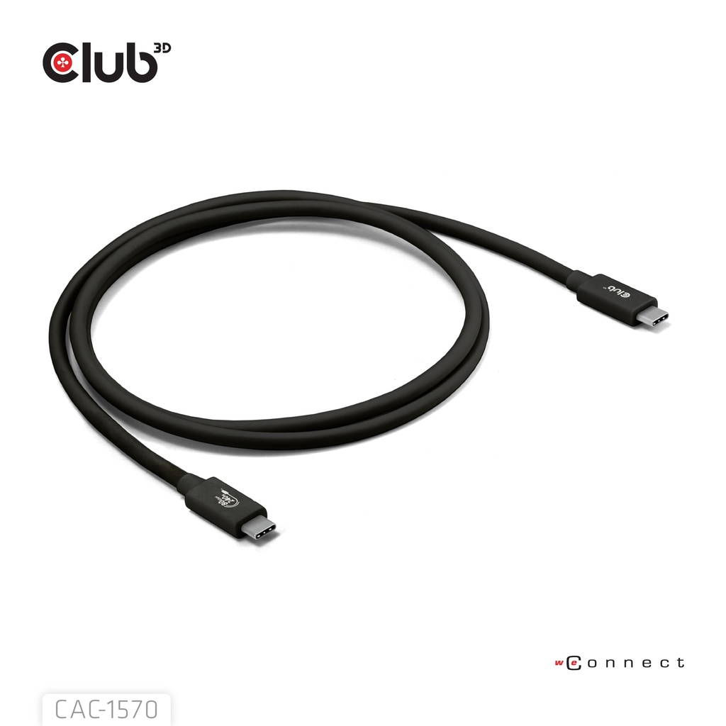 USB-C® 80Gbps Certified 240W 8K240Hz  1.2m / 3.94ft Black Cable