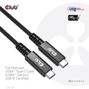 USB-C® 40Gbps USB-IF Certified Cable 8K60Hz 100W PowerDelivery M/M 0.8m / 2.62ft