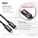 USB-C® 40Gbps USB-IF Certified Cable 8K60Hz, PD 240W(48V/5A) EPR M/M 2m / 6.56ft