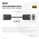 VGA Cable Bidirectional M/M 10m/32.8ft 28AWG