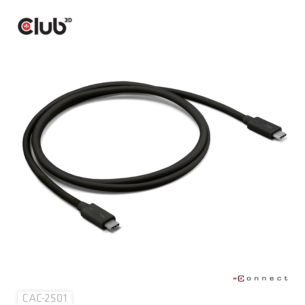 Thunderbolt™ 5 Certified 8K240Hz Data 80/120 Gbps EPR 240 Watt Cable M/M 1m / 3.28ft