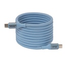 Magnetic USB type C Cable 240 Watt 2m Baby Blue