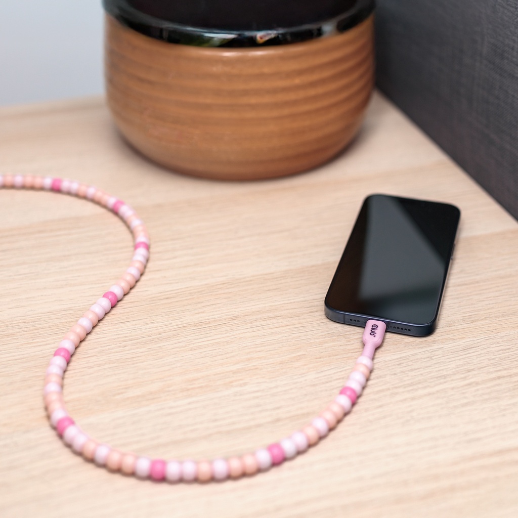 USB-C® Beaded Cable Pink