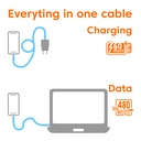 USB-C® Beaded Cable Blue
