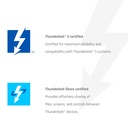 CSV-2563 5-1 Thunderbolt™ 5 Hub Triple video 5K60Hz Thunderbolt™ Share Certified 180W