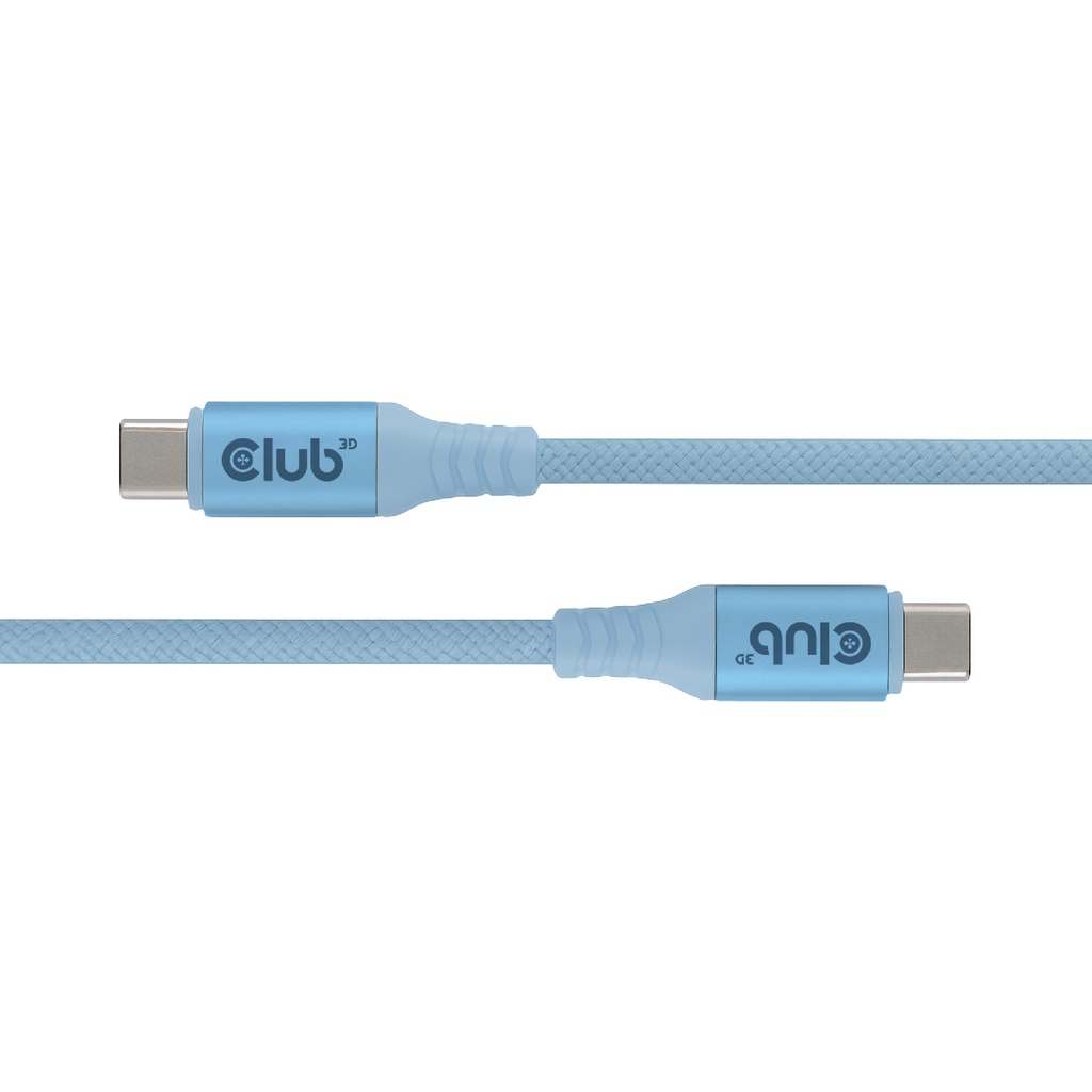 USB-C® Magnetic-Coil 240W PD3.1 Blue Cable 2m / 6.56ft Fast Charging