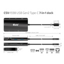 USB-C®10Gbps  to Dual DisplayPort™ 4K60Hz 7-in-1 Portable Dock