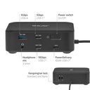 12-1 USB-C® Quad DisplayLink Docking Station 2x DisplayPort™ 8K60Hz + 2x HDMI™ 4K60Hz PD3.0 100Watt Ethernet 2.5G