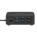 12-1 USB-C® Quad DisplayLink Docking Station 2x DisplayPort™ 8K60Hz + 2x HDMI™ 4K60Hz PD3.0 100Watt Ethernet 2.5G