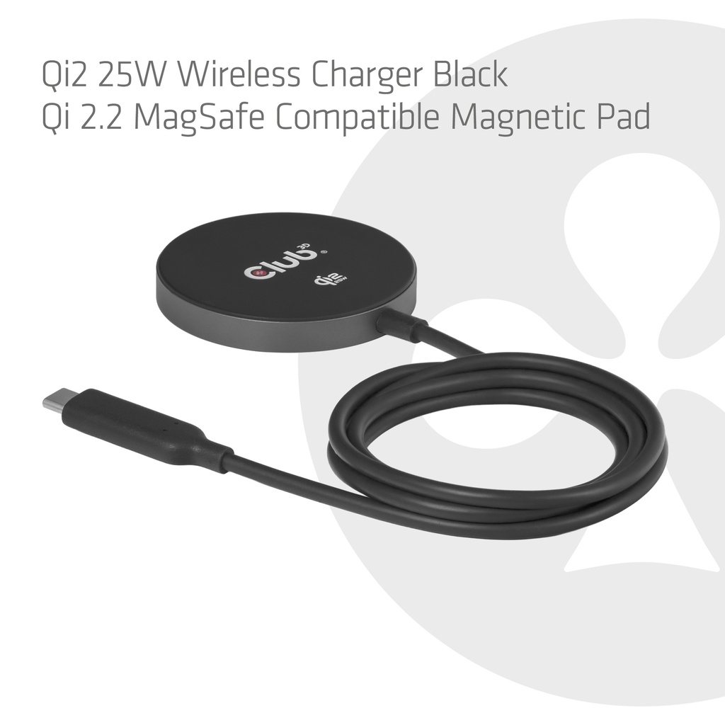 QI2.2 Charger 25 Watt Black