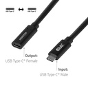 USB-C® 40Gbps Extension Cable 1m/3.28ft 240W 8K60Hz M/F