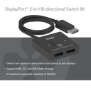CSV-1009 DisplayPort™ 2-in-1 Bi-directional Switch 8K