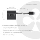 CSV-1009 DisplayPort™ 2-in-1 Bi-directional Switch 8K