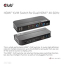 HDMI™ KVM SWITCH FOR DUAL HDMI™ 4K 60Hz