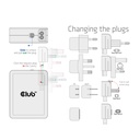 International Travel Charger 140W GaN technology, Four port USB -A(1x) and -C®(3x), PPS + Power Delivery(PD) 5Gbps Support