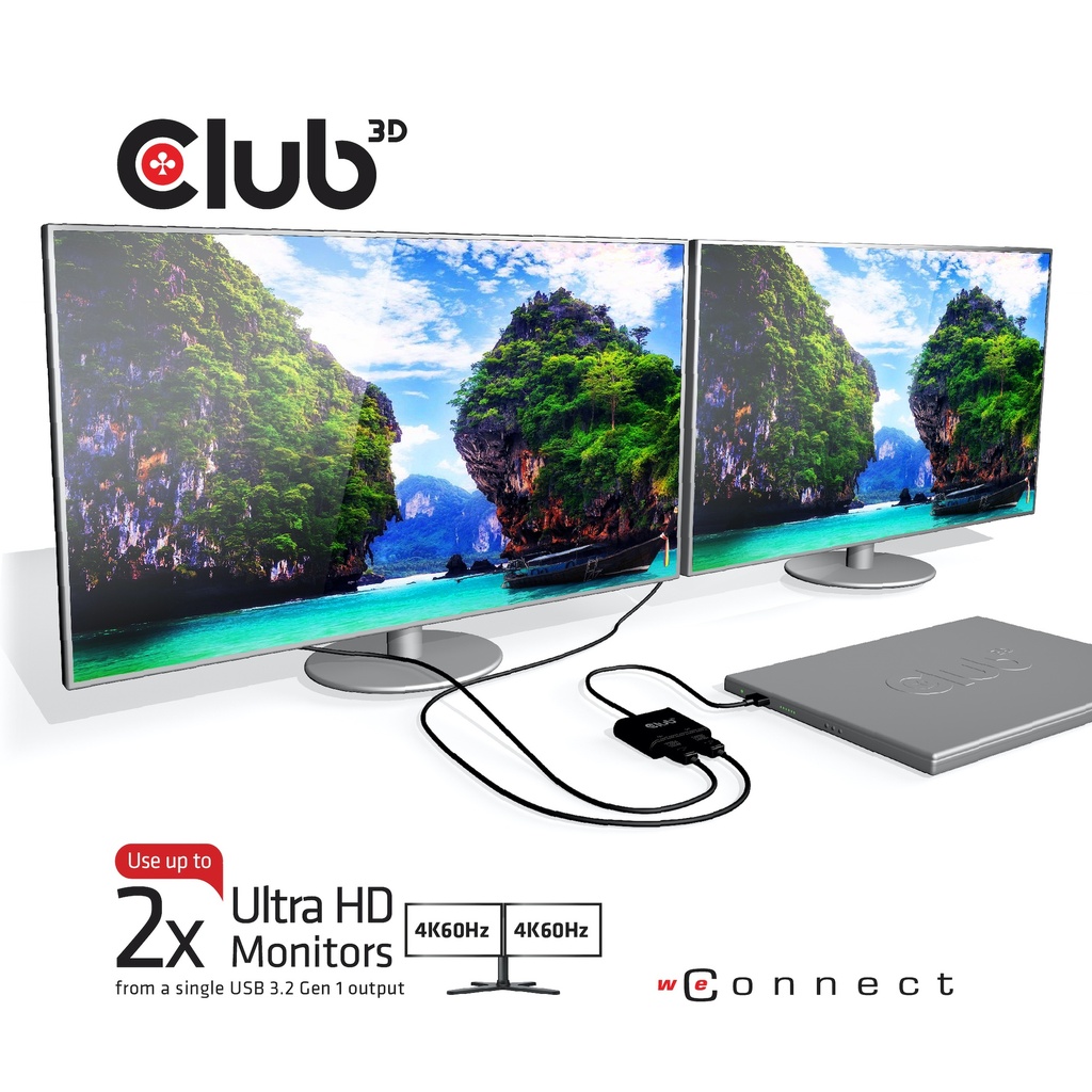 USB-A to HDMI™ Dual Monitor 4K60Hz