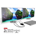 USB-A to DisplayPort™1.2 Dual Monitor 4K60Hz Video Splitter