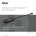 USB-C® to Triple  DisplayPort™  MST Hub 4K60Hz 