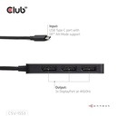 USB-C® to Triple  DisplayPort™  MST Hub 4K60Hz 