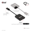 Multi Stream Transport (MST) Hub DisplayPort™ 1.4 to HDMI™ Dual Monitor 4K60Hz M/F