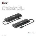 USB-C®5Gbps  8-in-1 MST Dual 4K60Hz Display Travel Dock