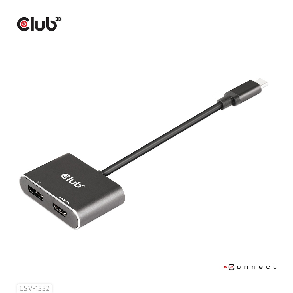 MST hub USB-C®(DP Alt-Mode) to DisplayPort™ + HDMI™ 4K60Hz M/F 