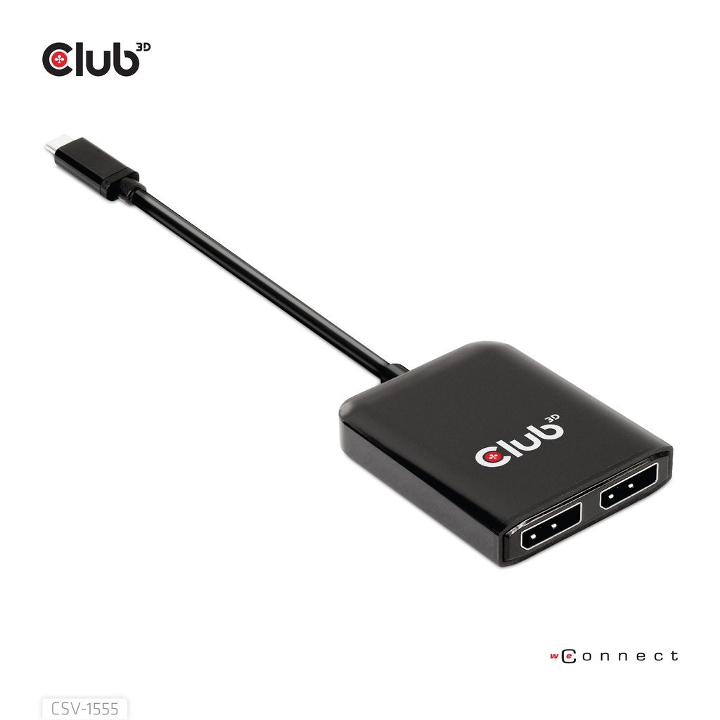 USB-C®(DP Alt-Mode) to DisplayPort™ Dual Monitor 4K60Hz M/F MST hub