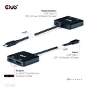 USB-C® MST Hub to Dual HDMI™ 4K60Hz M/F+PD3.0 100 Watt