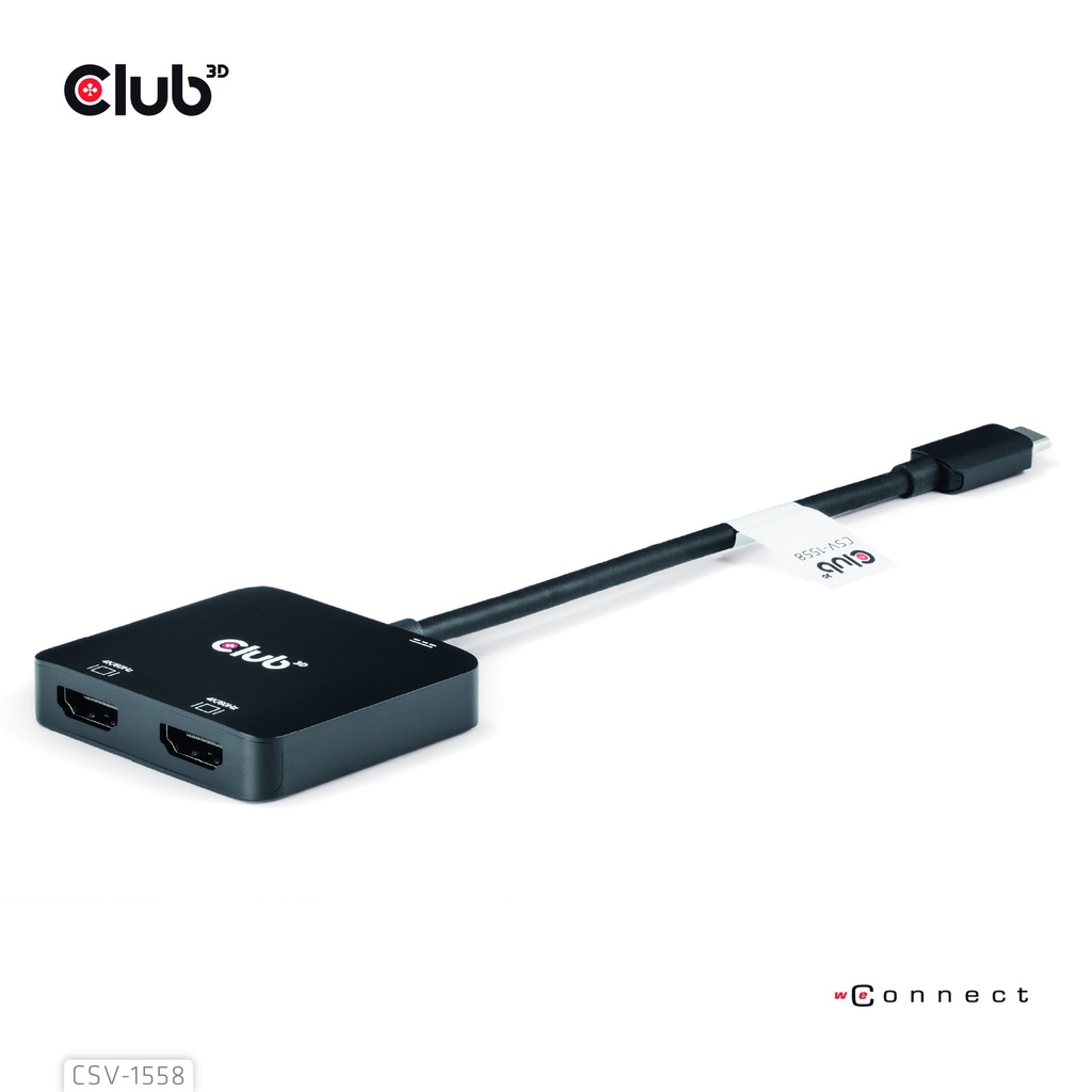 USB-C® MST Hub to Dual HDMI™ 4K60Hz M/F+PD3.0 100 Watt
