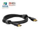CAC-1094 DisplayPort 2.1 80Gbps Cable Male/Male 2m/6.6ft 26AWG
