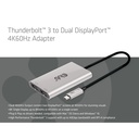 Thunderbolt™ 3 to DisplayPort™ Dual Monitor 4K60Hz M/F