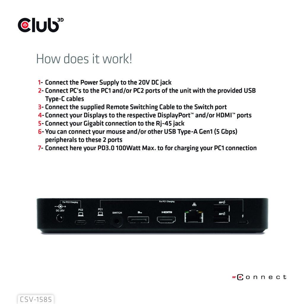 USB-C® KVM Switch to HDMI™ 4k 60Hz DP 4K 60Hz