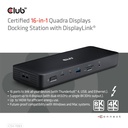 Thunderbolt™ 4 16-in-1 Quadra Displays Docking Station