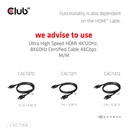 Mini DisplayPort™ 1.4 to HDMI™ 8K60Hz M/F Adapter