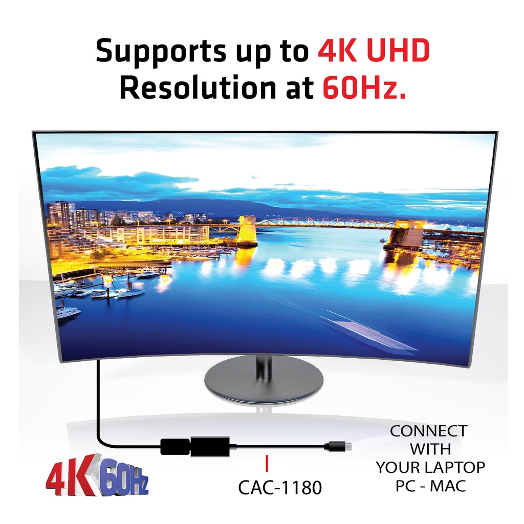 Mini DisplayPort™ 1.4 to HDMI™ 2.0b HDR