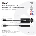 Mini  Displayport™ 1.4 to HDMI™ 4K120Hz with DSC1.2 Active Adapter M/F