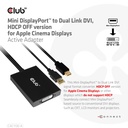 Mini DisplayPort™ to Dual Link DVI, HDCP OFF version for Apple Cinema Displays Active Adapter