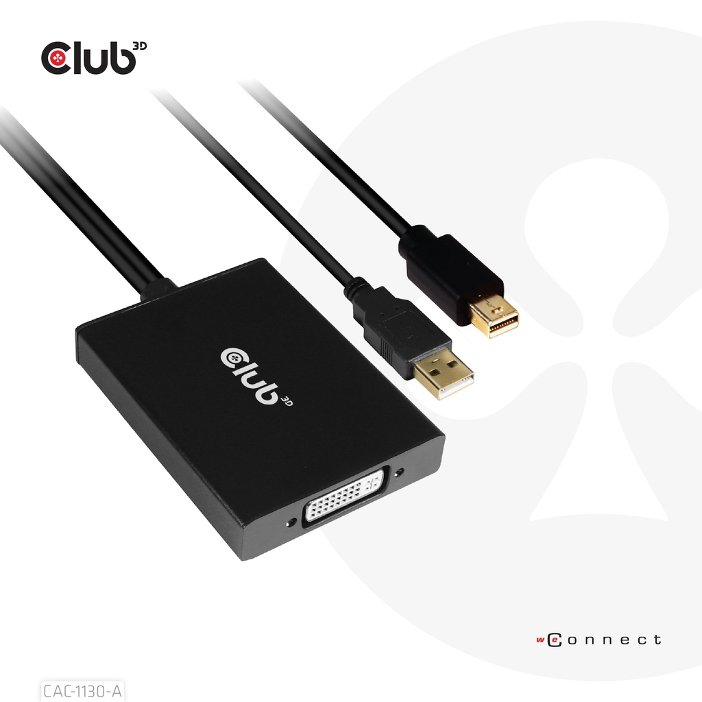 Mini DisplayPort™ to Dual Link DVI, HDCP OFF version for Apple Cinema Displays Active Adapter