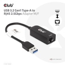USB-A 5Gbps to RJ45 Ethernet 2.5G Adapter M/F